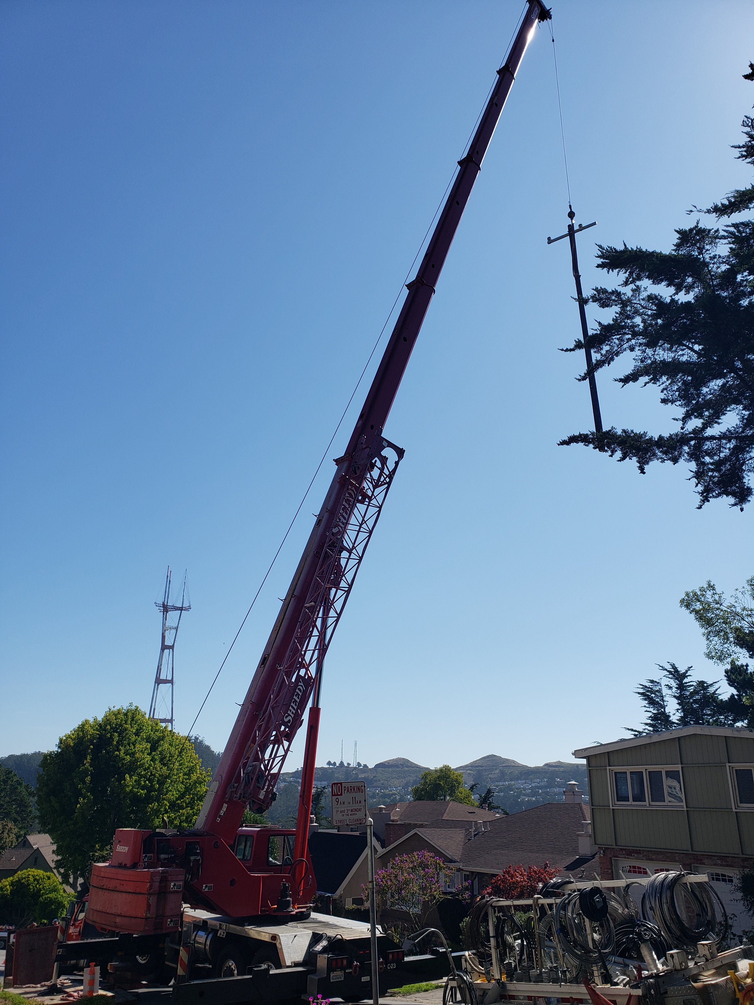 Shayla Gaffney Utility Pole Climbing Training