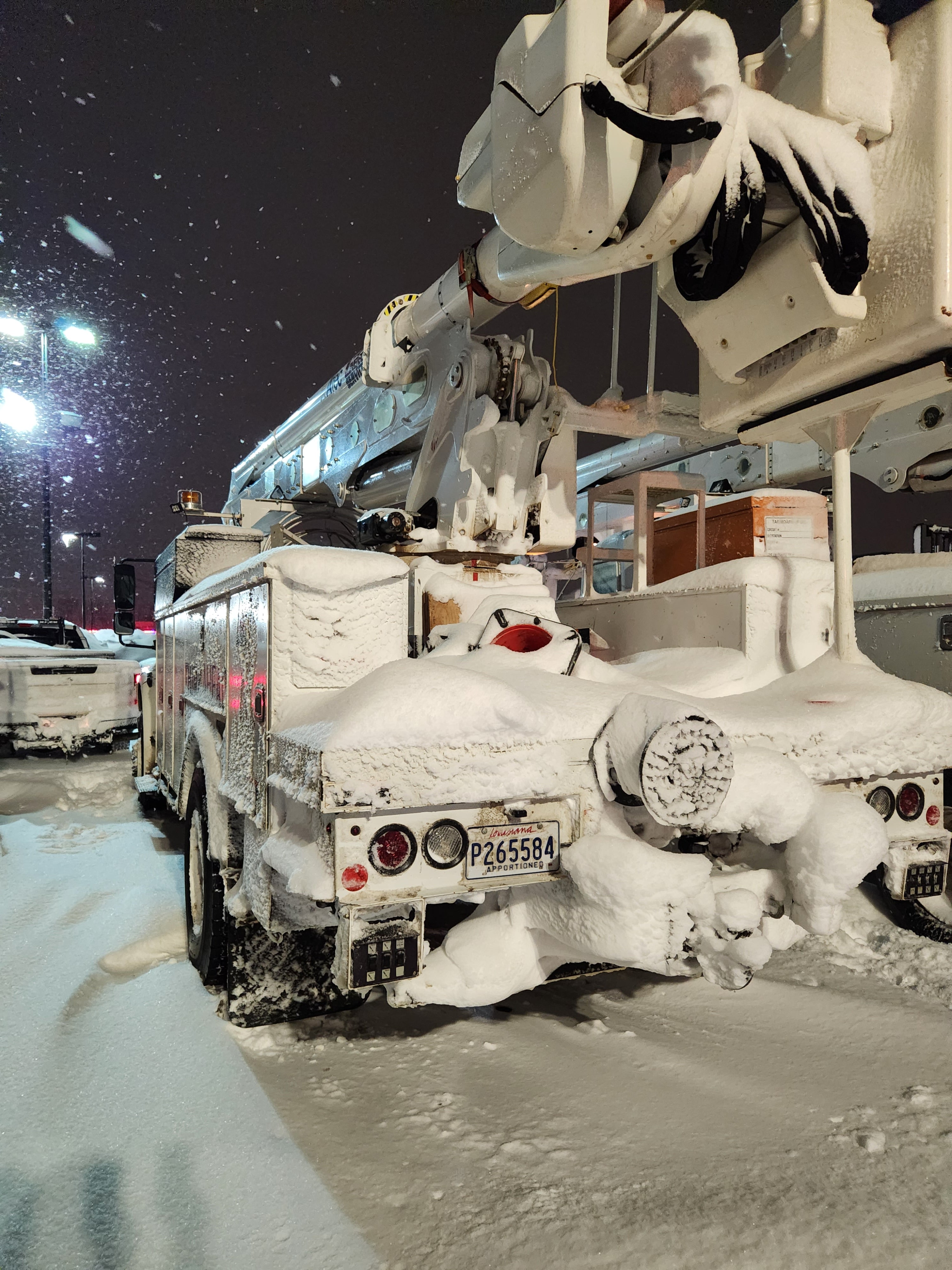 Shayla Gaffney Climbing Utility Pole in Remote Right-of-Way