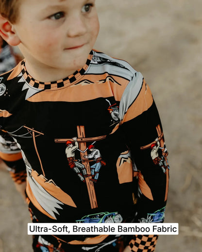 High Voltage 2 Piece Pajamas / PREORDER: EST. SHIPPING: DECEMBER 7 - 14 - High Voltage Industries