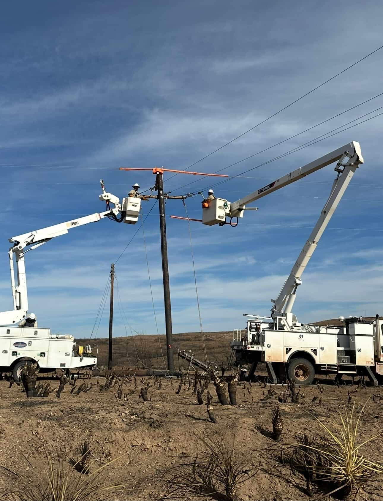 ude Jolma in the office at D’s Electrical, overseeing project schedules and operations.