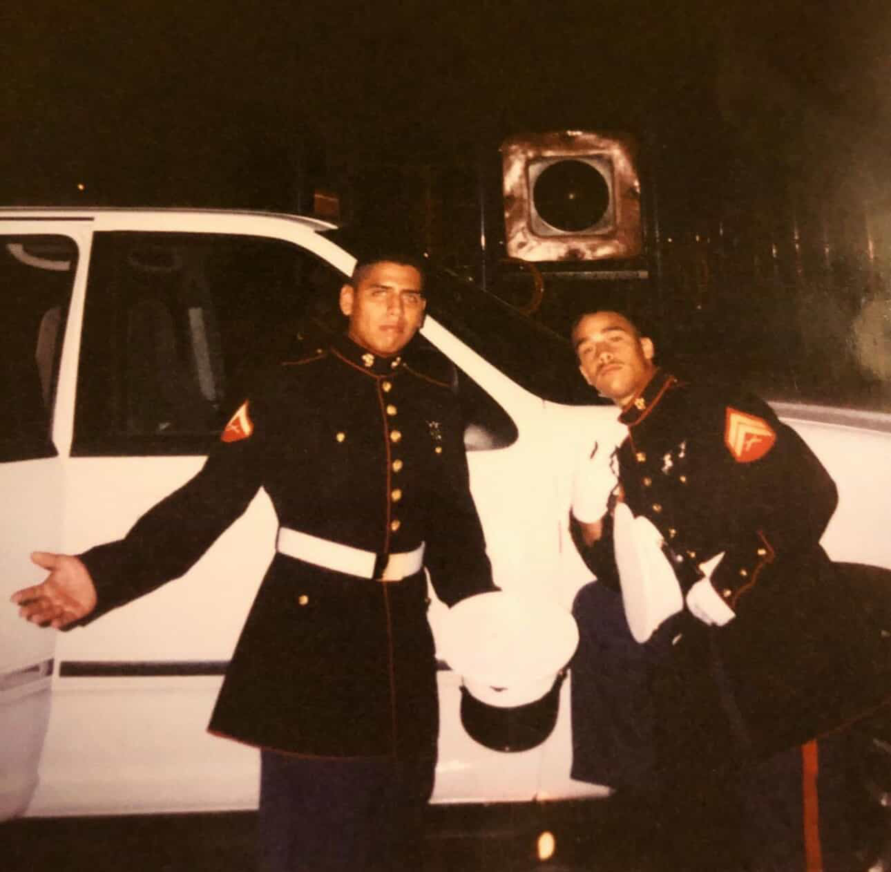 Jude Jolma smiling with his daughter at a community lineman event