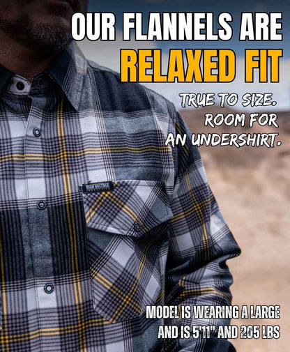 Groundbreaker Flannel (Black) - High Voltage Industries