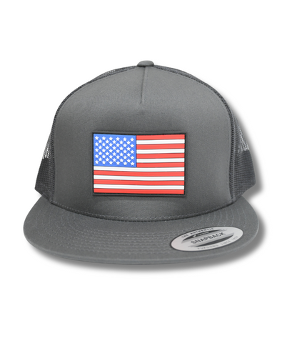 Flag Patch Charcoal Trucker