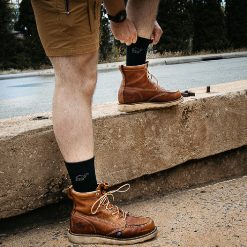 Camel City Mill Crew Wool Work Sock