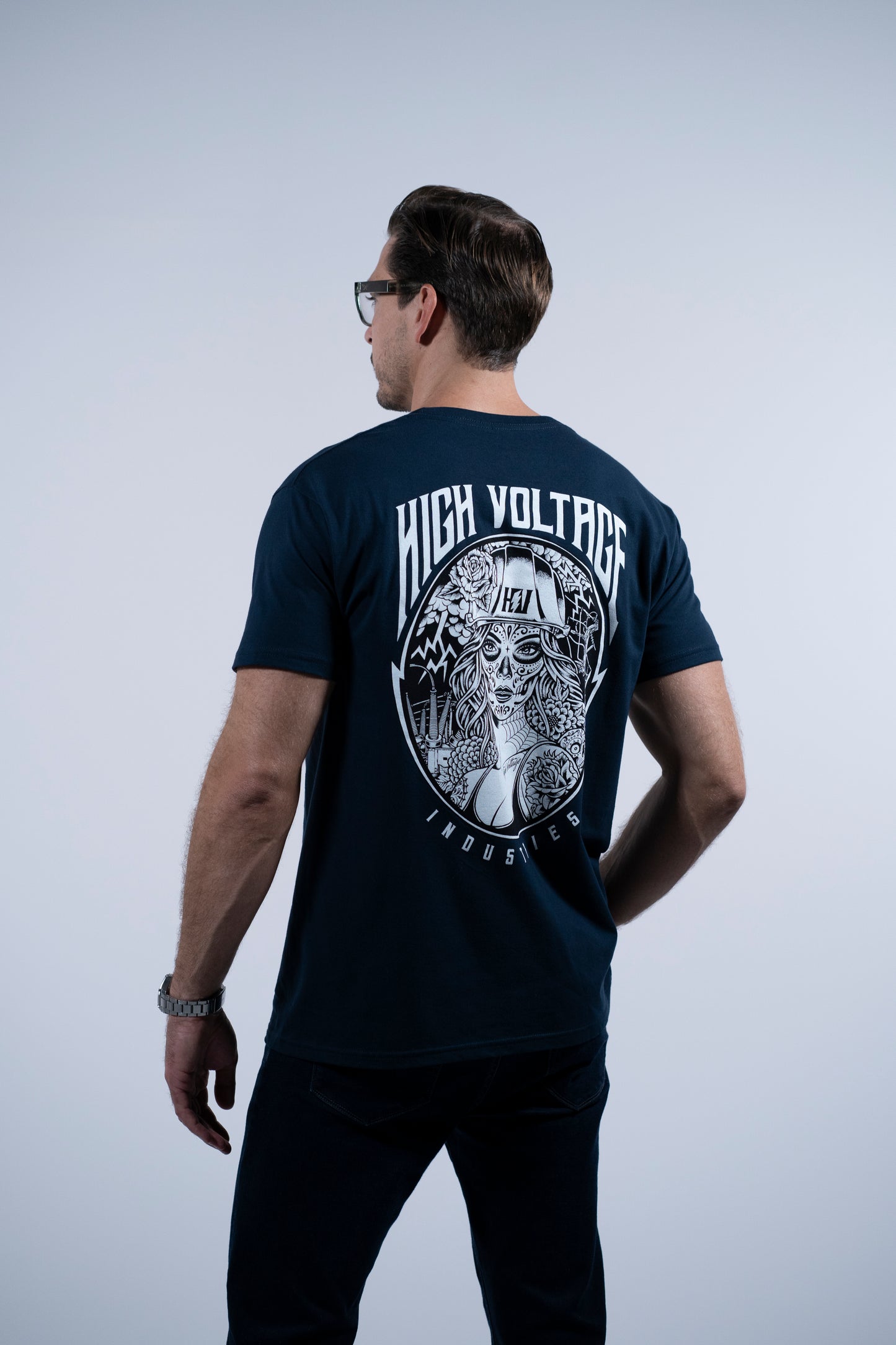 Sugar Skull Tee (Navy)