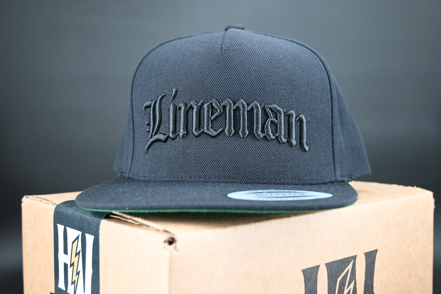 OG Lineman STEALTH Black Snapback