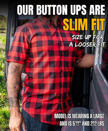 Decoy Button Up (Red)