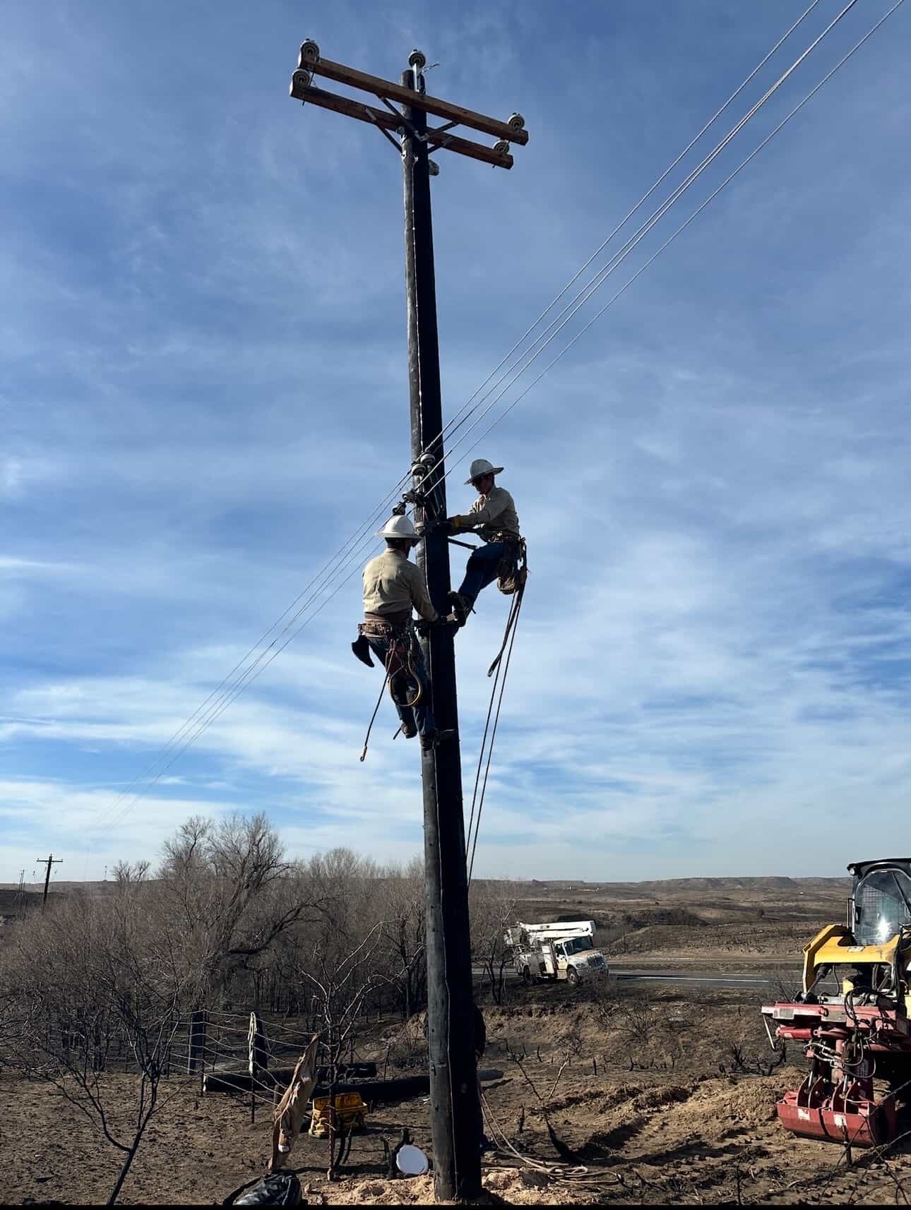 ude Jolma in the office at D’s Electrical, overseeing project schedules and operations.