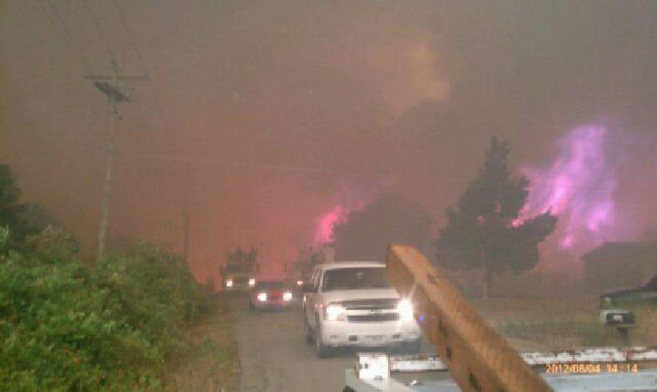 Shayla Gaffney Climbing Utility Pole in Remote Right-of-Way