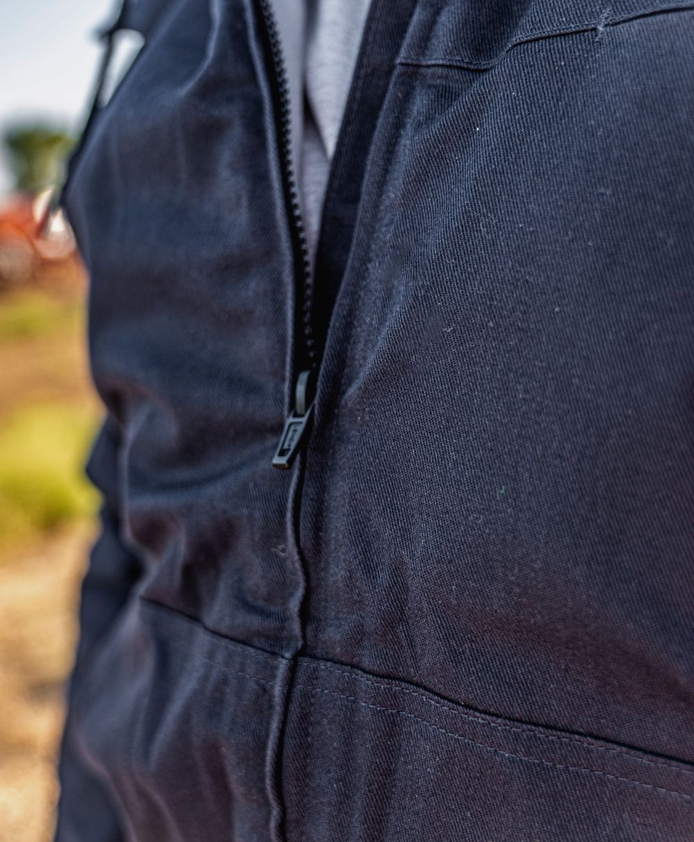 High Voltage Heavyweight Insulated Bomber Jacket and Removable Hood - High Voltage Industries