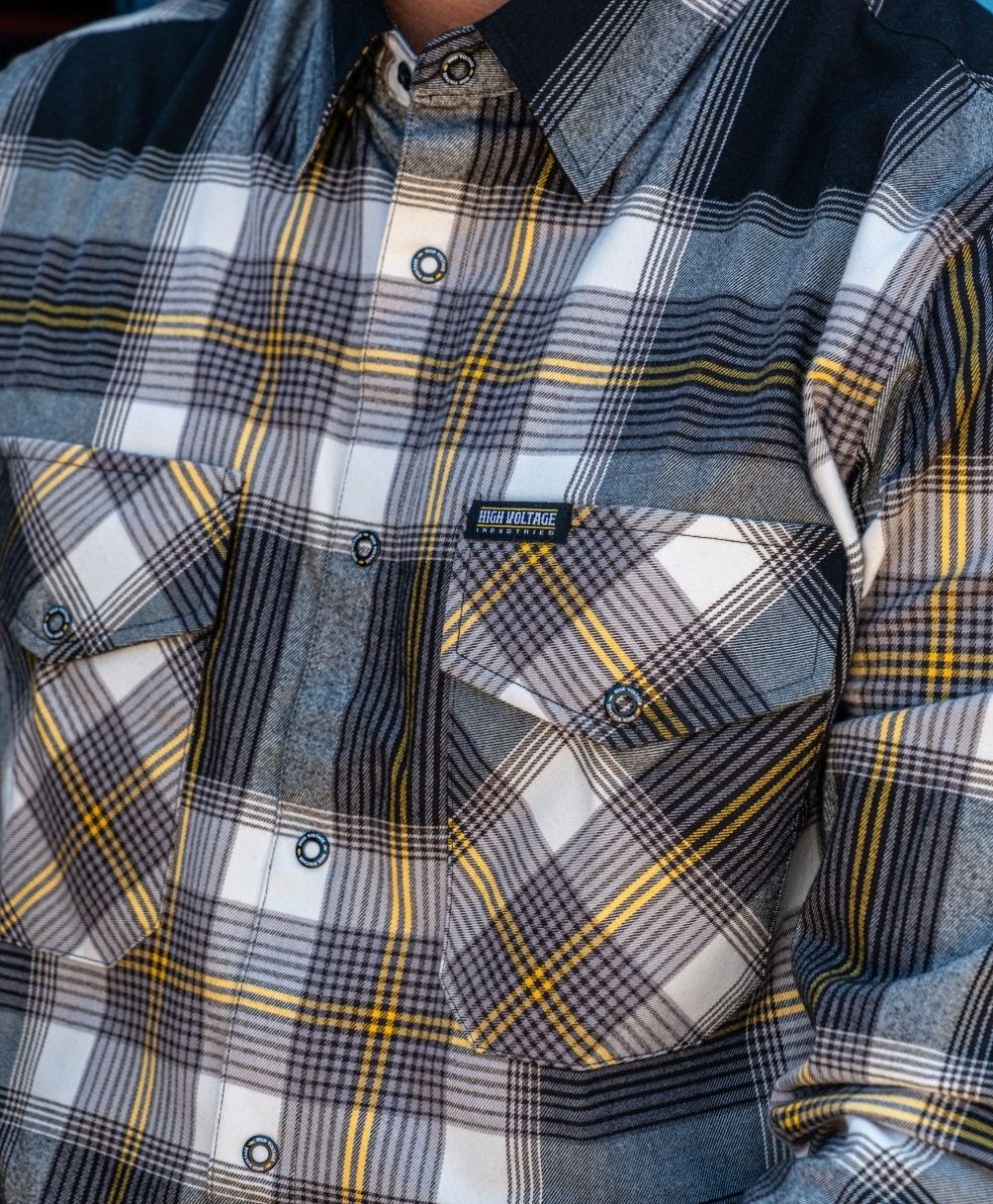 Groundbreaker Flannel (Black) - High Voltage Industries
