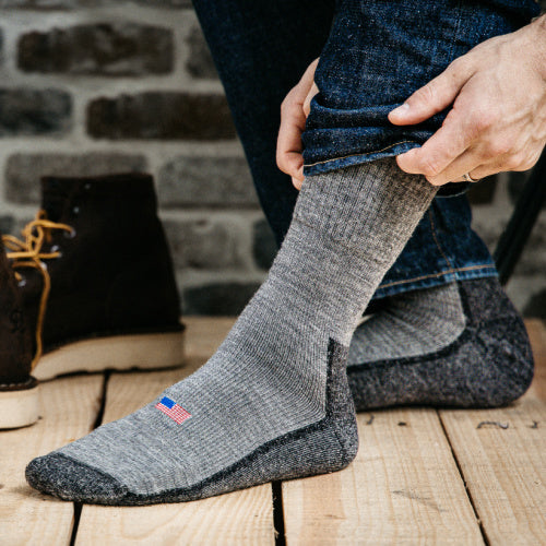 Camel City Mill Heavyweight Boot Wool Work Sock