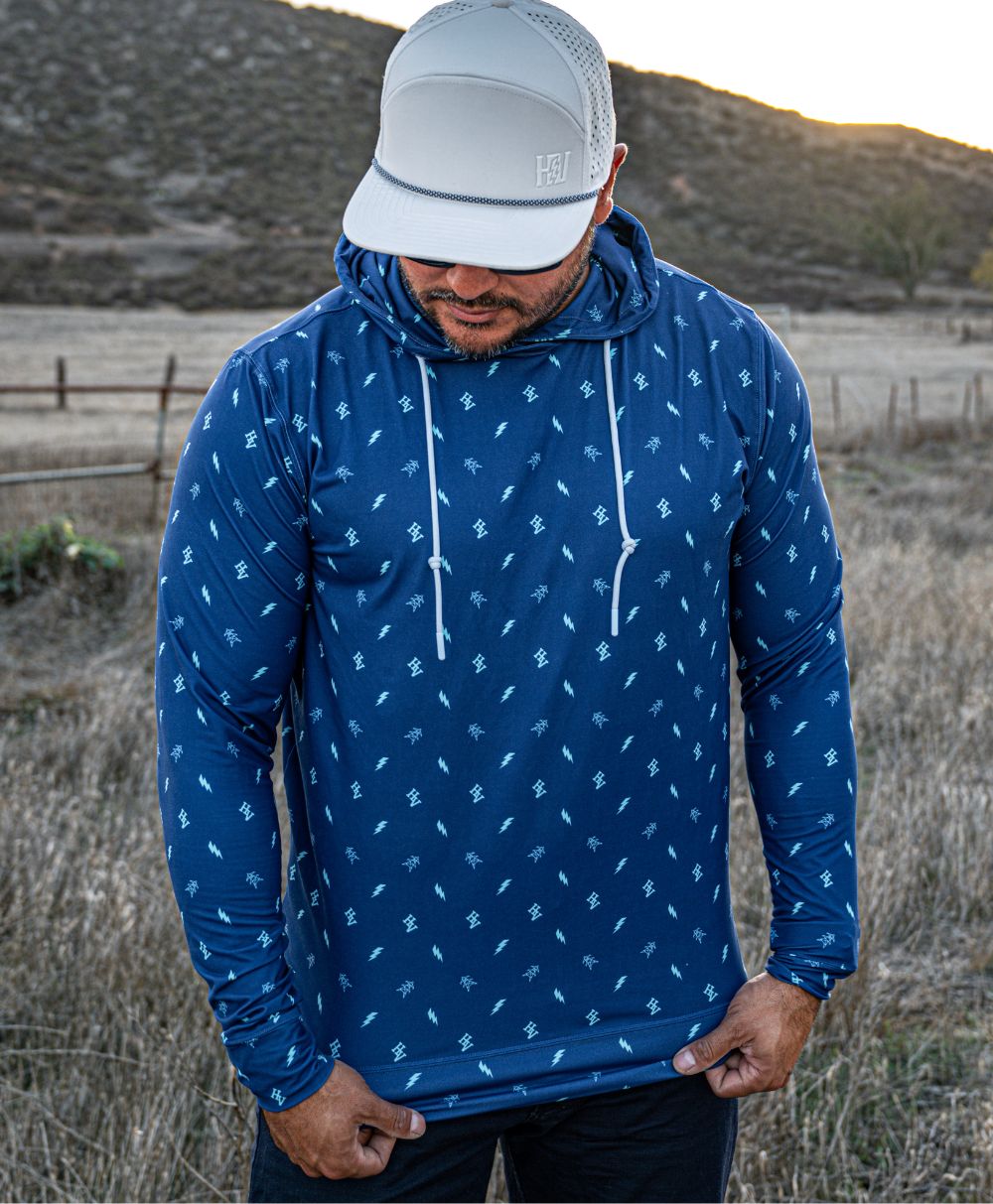 The Not OSHA Approved Performance Hoodie - Highline (Blue)