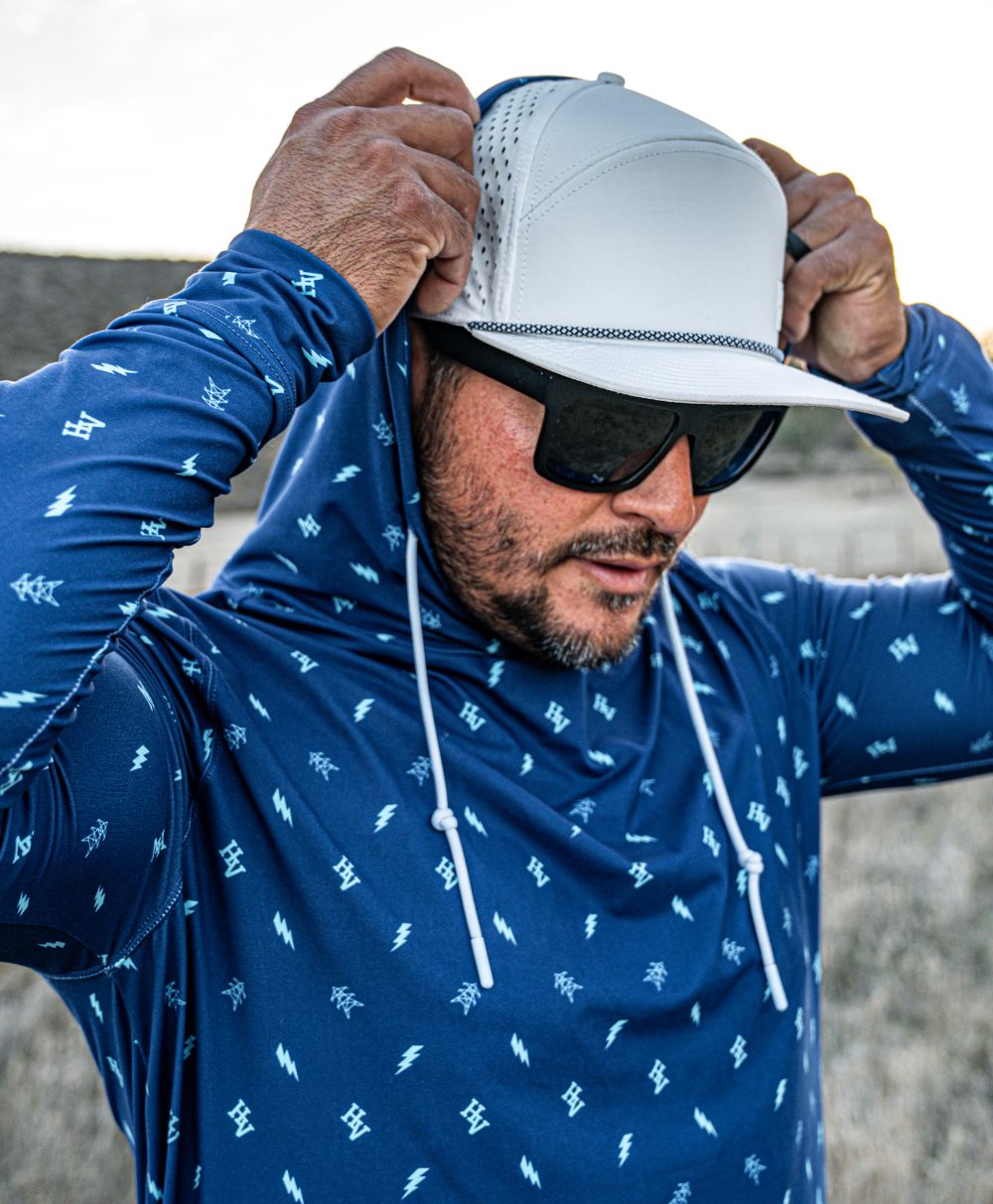 The Not OSHA Approved Performance Hoodie - Highline (Blue)