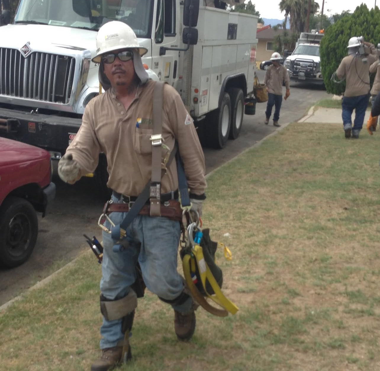 ude Jolma in the office at D’s Electrical, overseeing project schedules and operations.