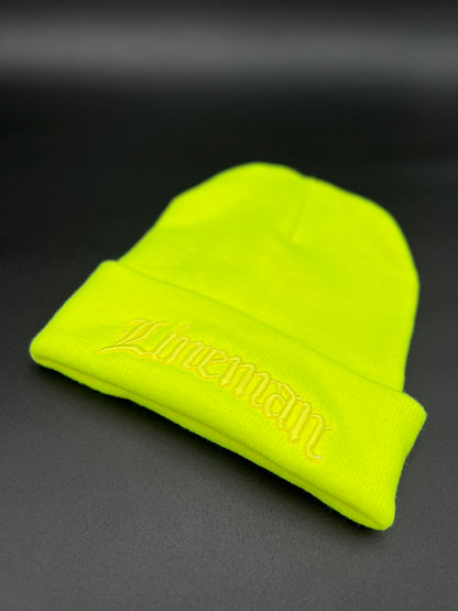 Hi Vis OG Lineman Beanie (Made in USA)