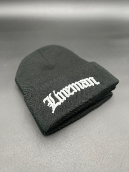 OG Lineman Beanie - Black (Made in USA)