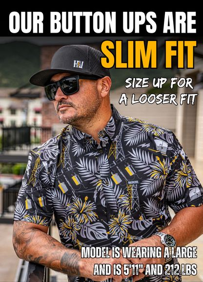 The Islander Button Up (Blackout)