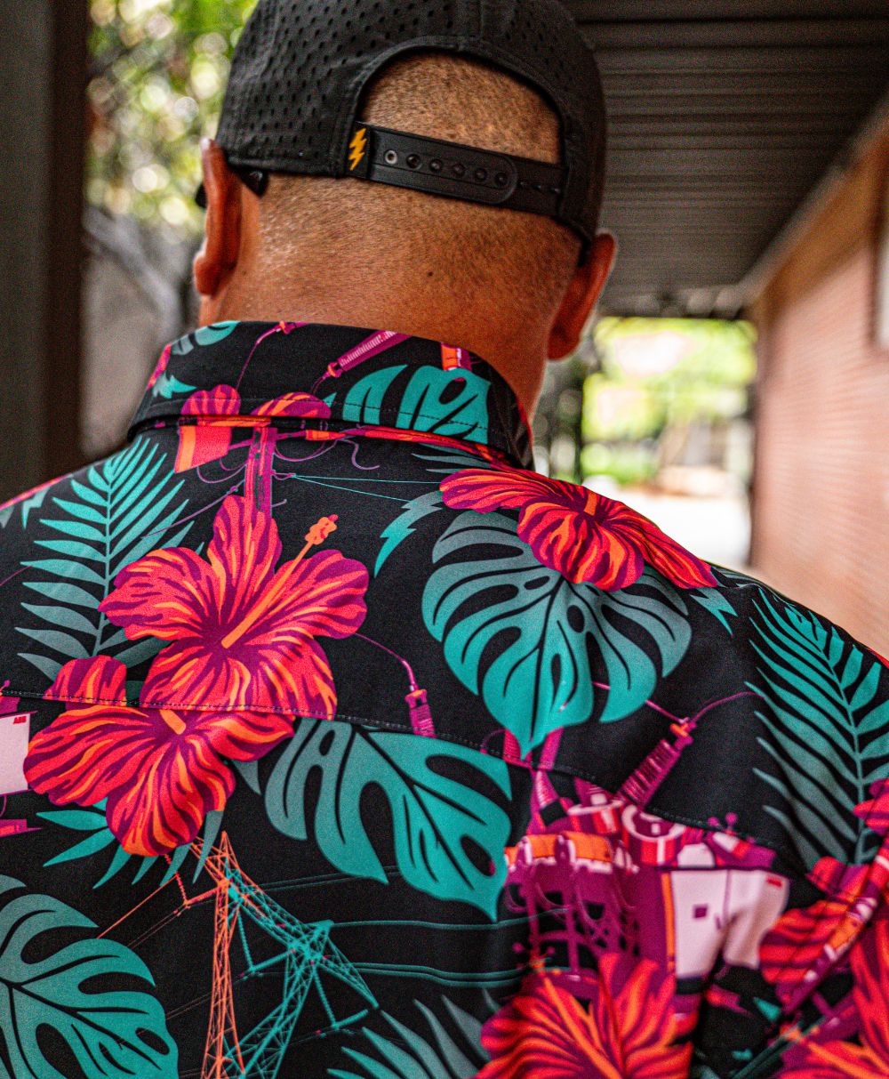 The Islander Button Up (Neon)