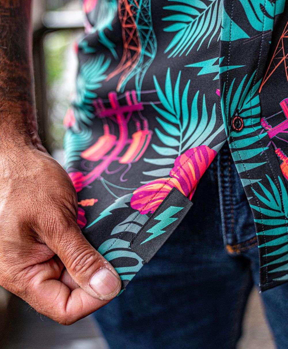 The Islander Button Up (Neon)