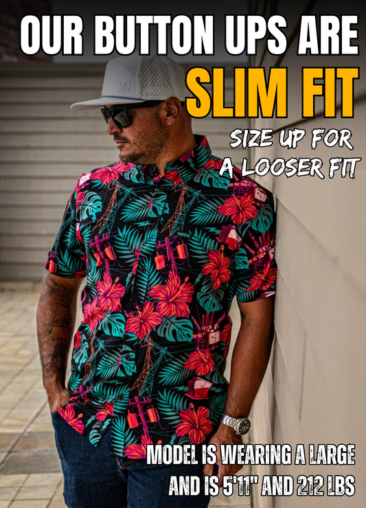 The Islander Button Up (Neon)