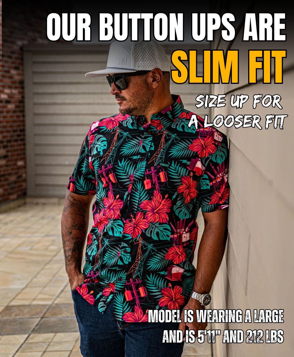 The Islander Button Up (Neon)