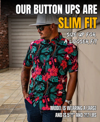 The Islander Button Up (Neon)