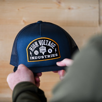 Badge Navy Trucker