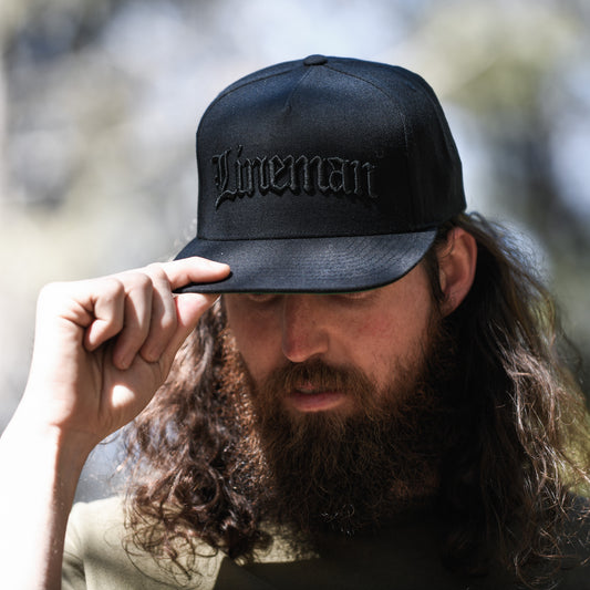 OG Lineman STEALTH Black Snapback