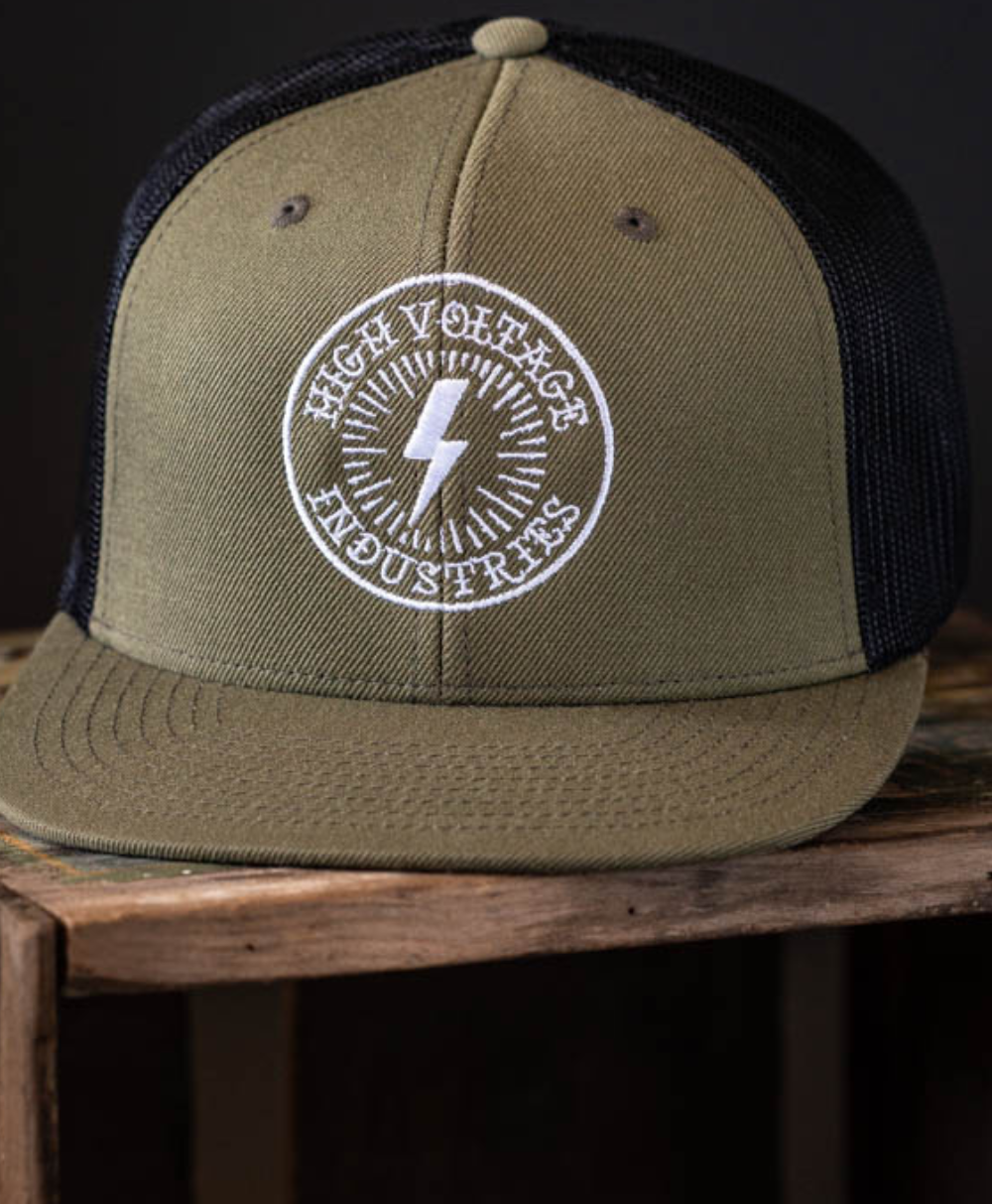 Bolt Military Green/Black Trucker