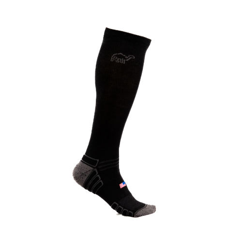 Camel City Mill Over the Calf Wool Work Sock - High Voltage Industries