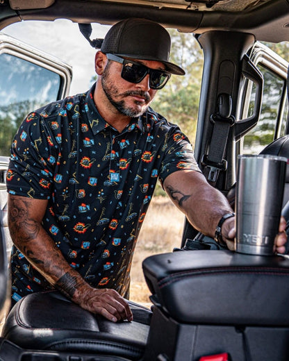 Overtime Polo (Black) - High Voltage Industries