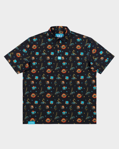 Overtime Polo (Black) - High Voltage Industries