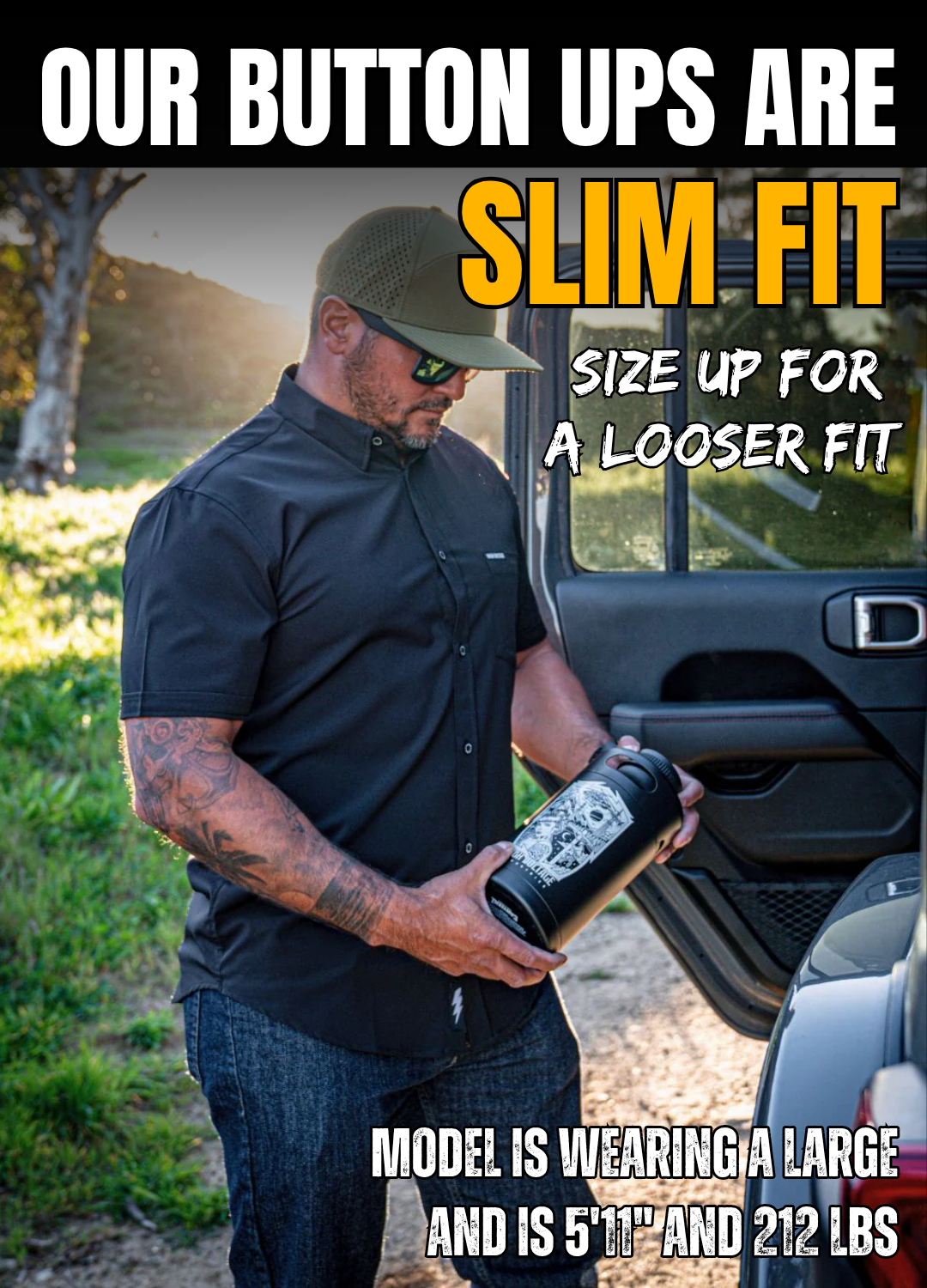 The Foreman Button Up (Black)