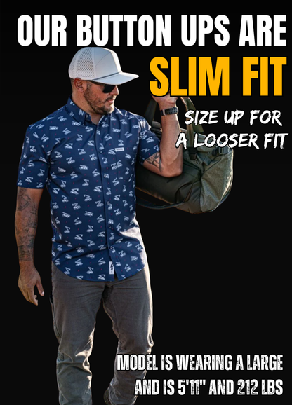 Bucket Truck Button Up (Blue)
