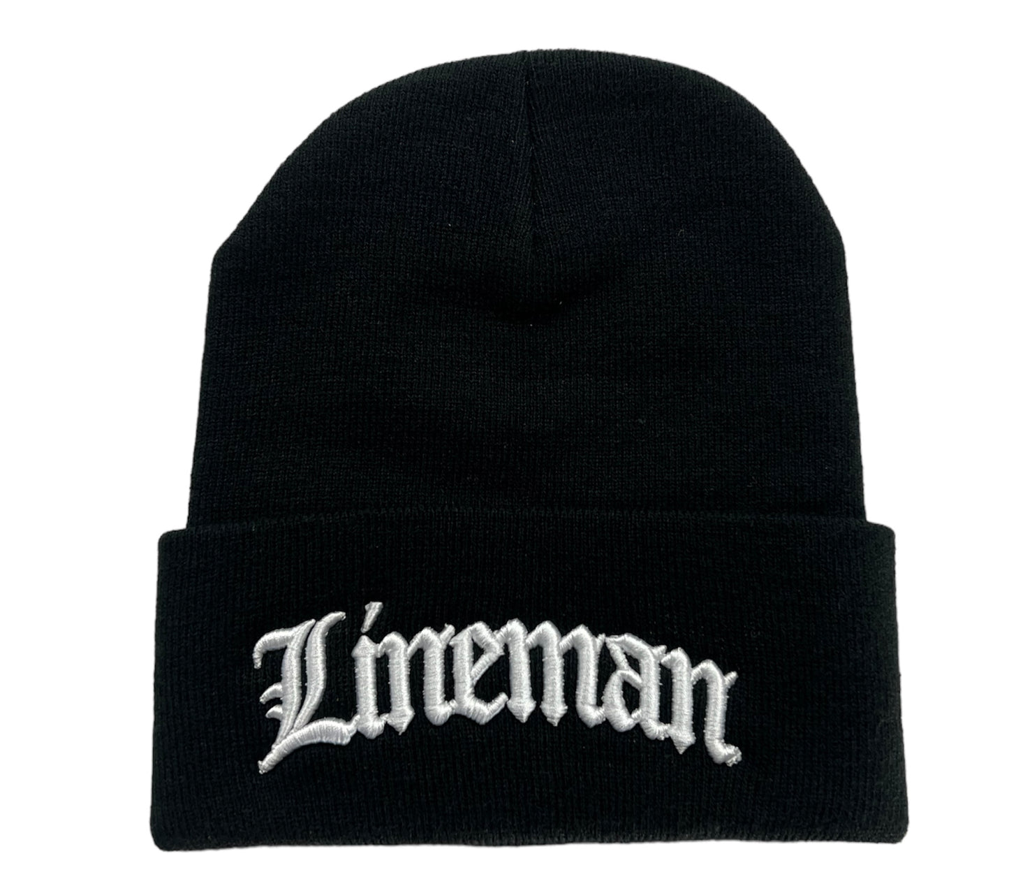 OG Lineman Beanie - Black (Made in USA)