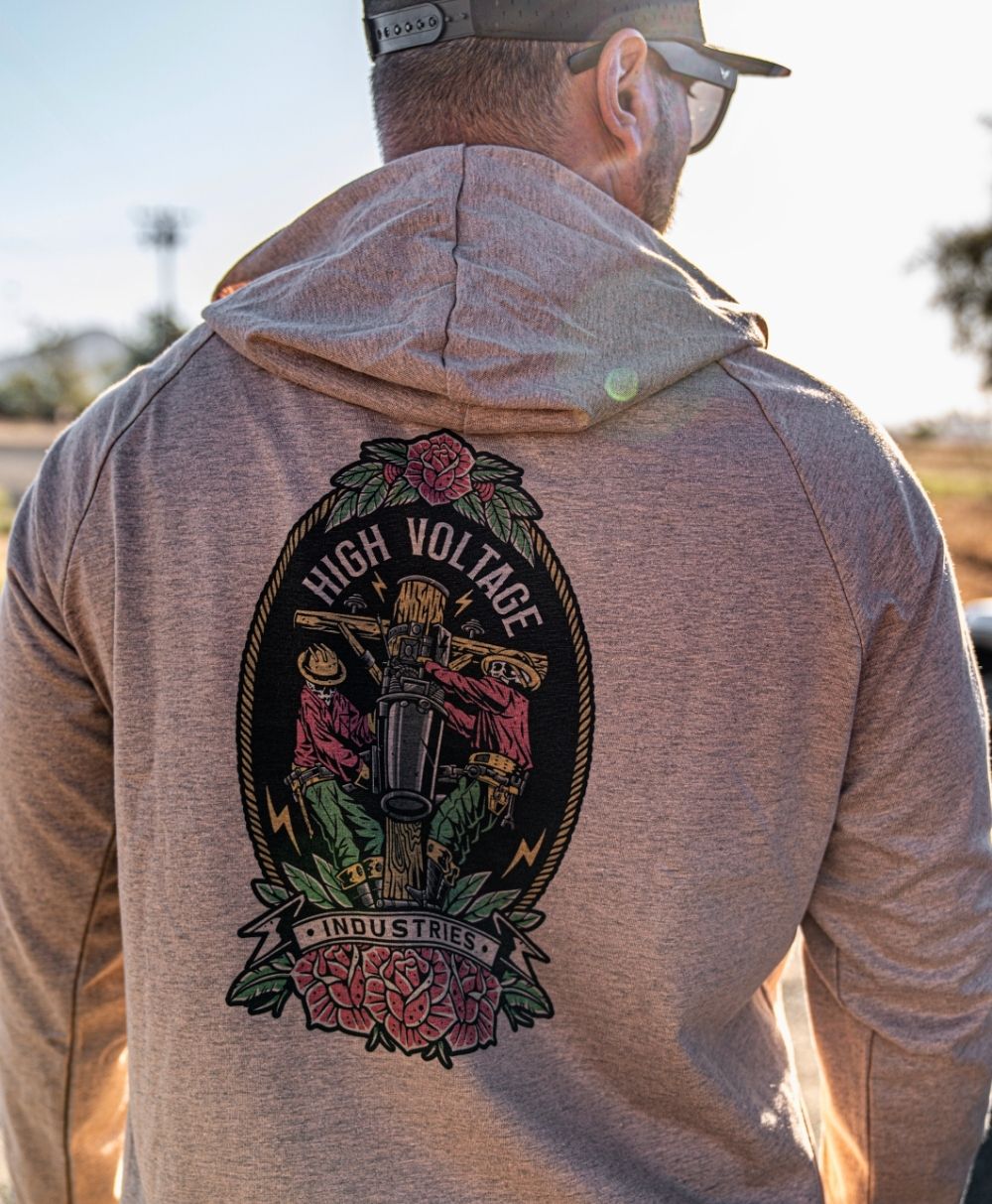 High Voltage Lightweight FR Hoodie Skeleton Crew - High Voltage Industries