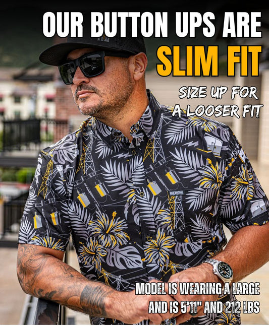 The Islander Button Up (Blackout)