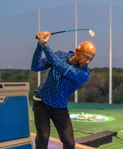 The Not OSHA Approved Performance Hoodie - Highline (Blue)