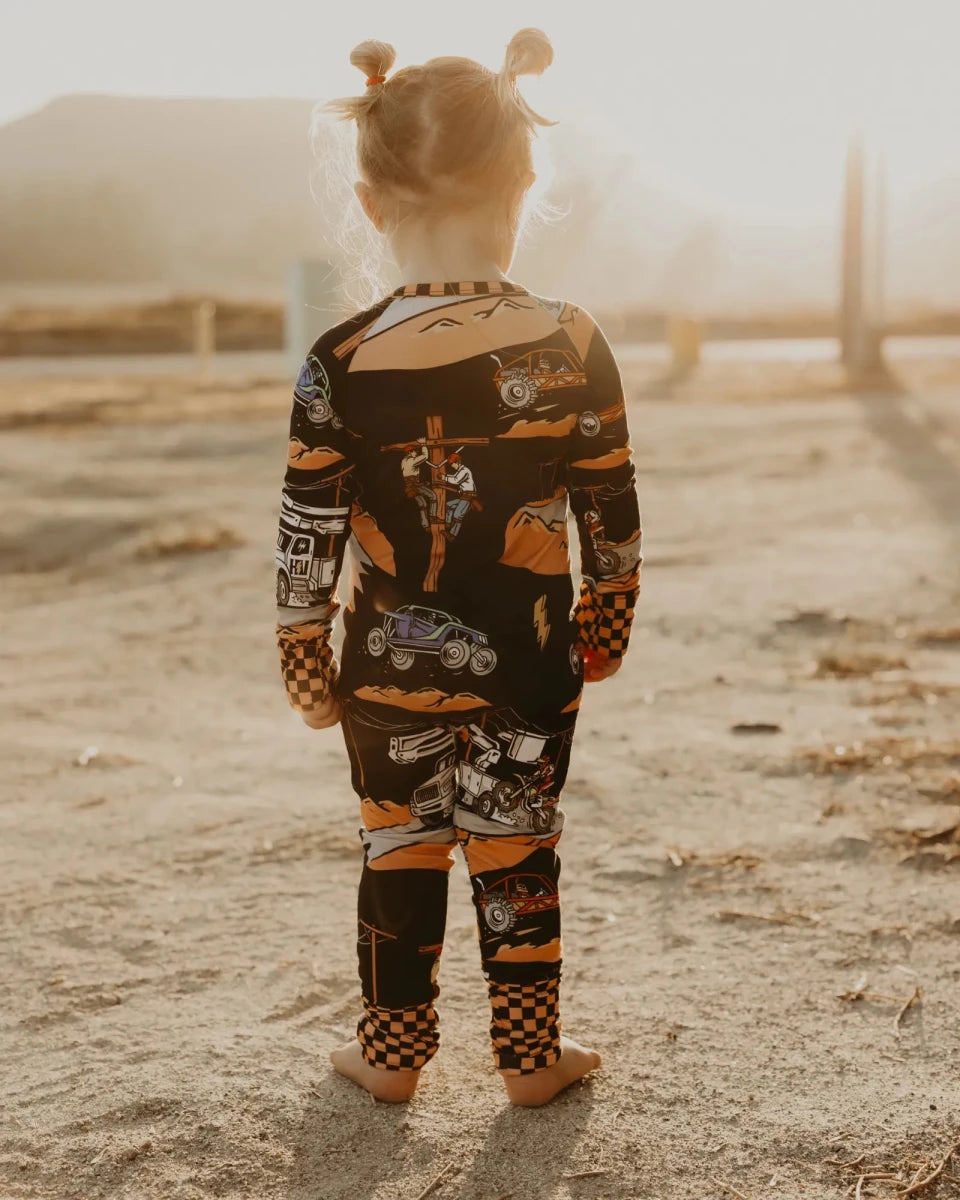 High Voltage Zip Up Pajamas/ PREORDER: EST. SHIPPING: DECEMBER 7- 14 - High Voltage Industries