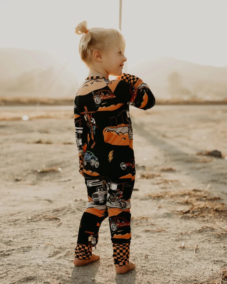 High Voltage Zip Up Pajamas/ PREORDER: EST. SHIPPING: DECEMBER 7- 14 - High Voltage Industries