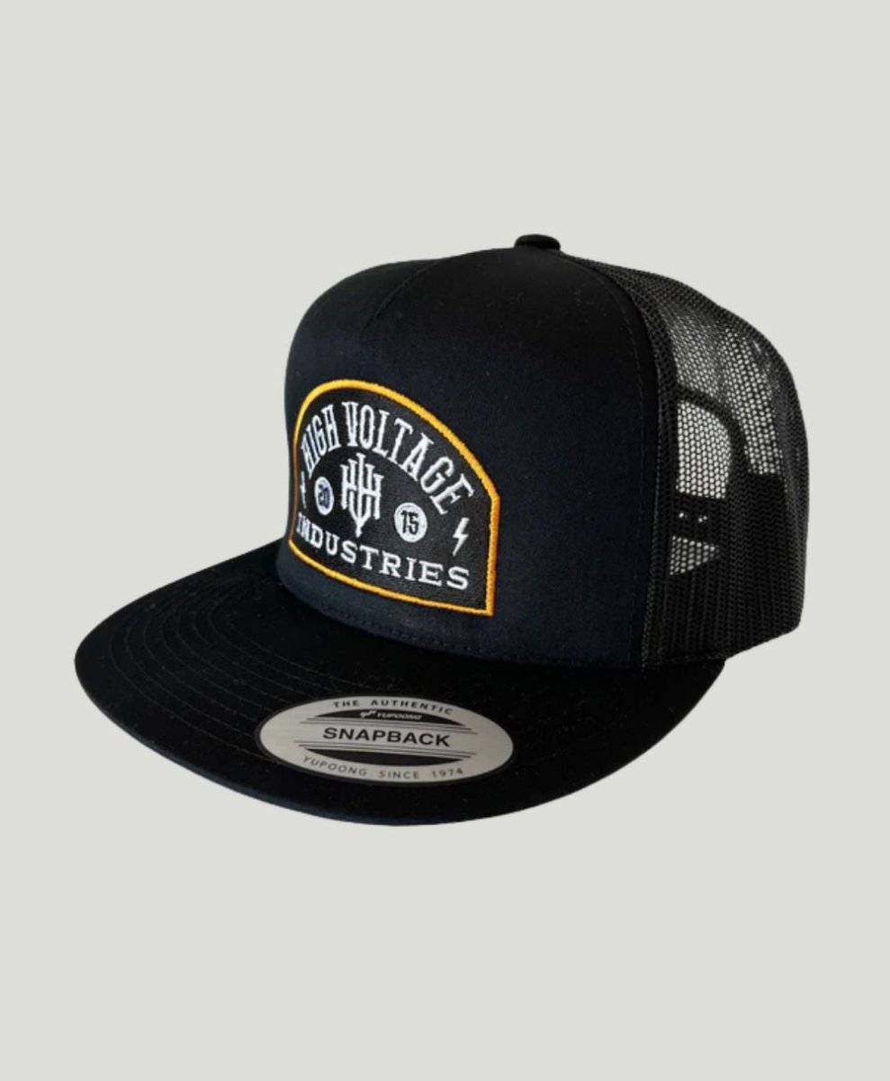 Badge Black Trucker - High Voltage Industries