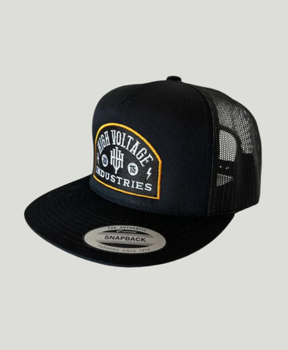 Badge Black Trucker - High Voltage Industries