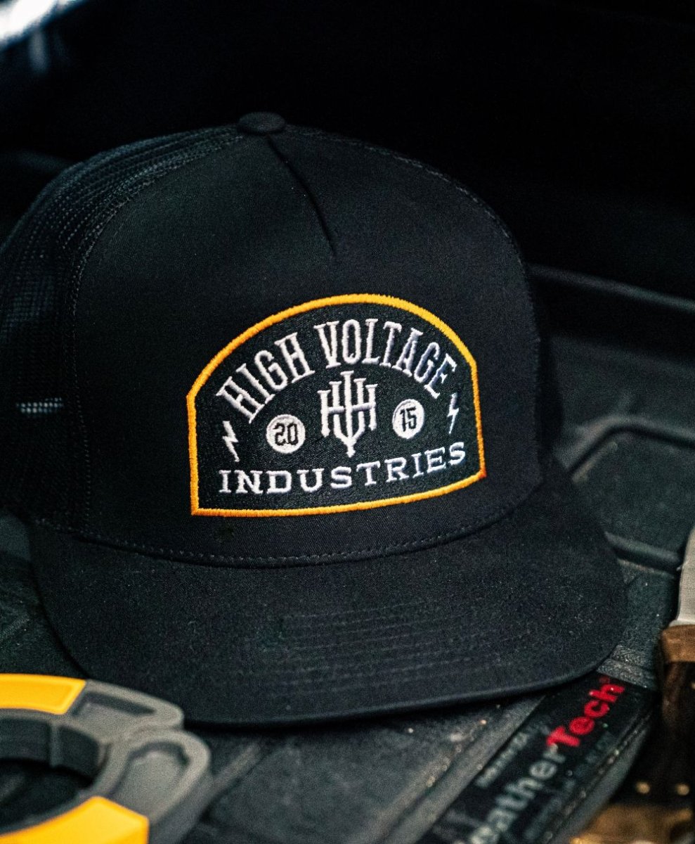 Badge Black Trucker - High Voltage Industries