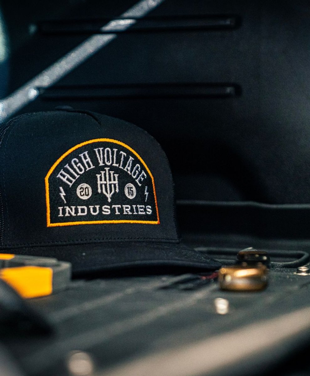 Badge Black Trucker - High Voltage Industries