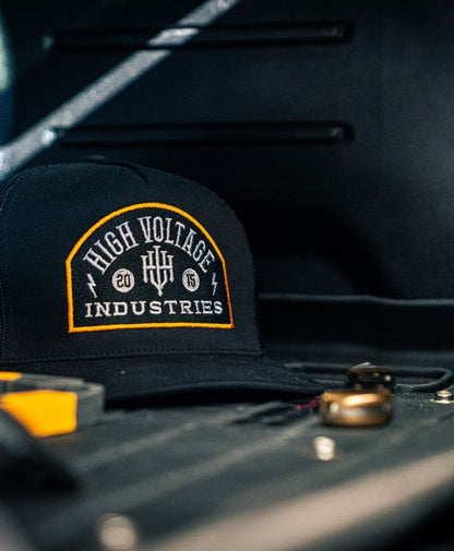 Badge Black Trucker - High Voltage Industries