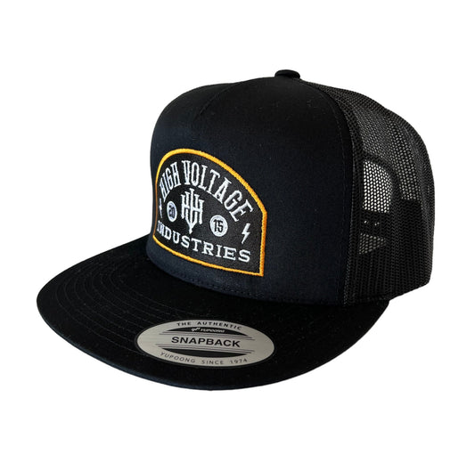 Badge Black Trucker - High Voltage Industries