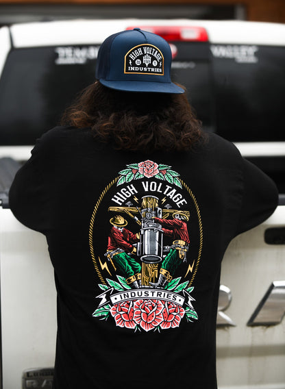 Badge Navy Trucker - High Voltage Industries