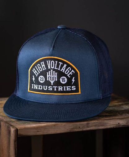 Badge Navy Trucker - High Voltage Industries