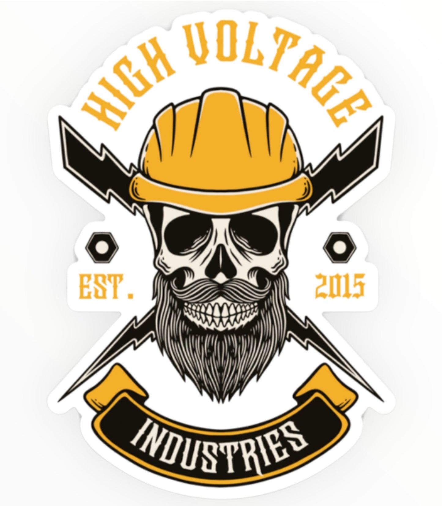 Bearded Bastard Sticker - High Voltage Industries